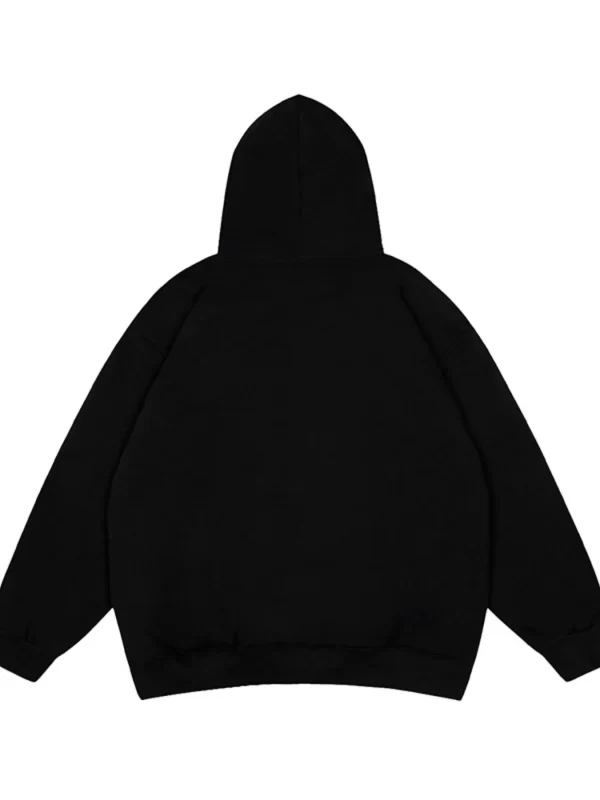 Men's Heart Graphic Oversized Hoodie - Image 7