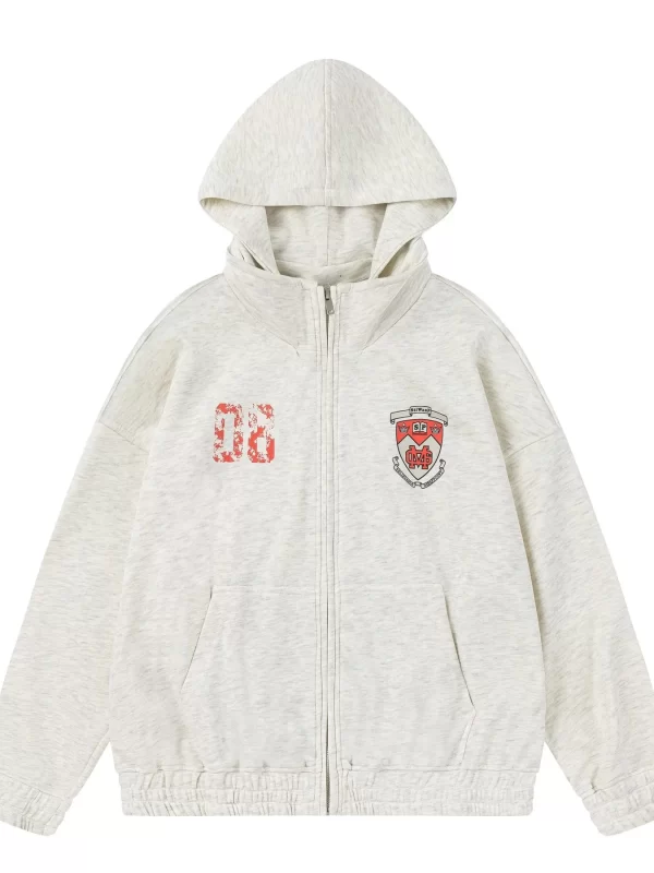 Men's Drop Shoulder Zip-Up Hoodie - Image 14