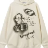 Men's Graffiti Graphic Oversized Hoodie