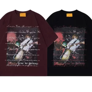 Men's Vintage Graphic Short Sleeve Oversized T-Shirt