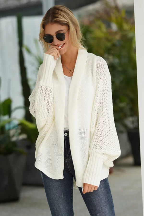 Open Front Batwing Sleeve Cardigan - Image 19