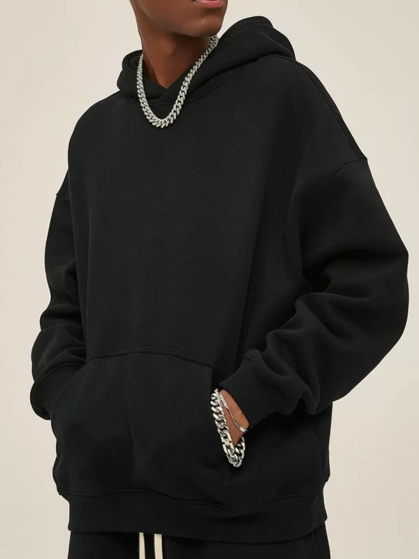 Men's Oversized Pocketed Long Sleeve Hoodie - Image 6