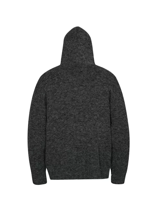 Men's Hooded Zip Up Knit Cardigan - Image 15