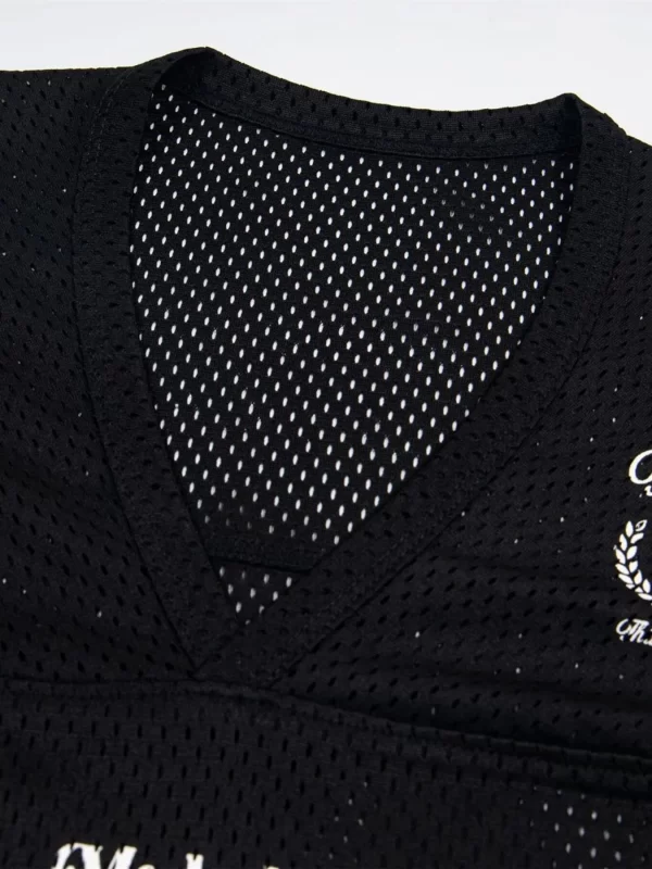 Men's Short Sleeve Mesh T-Shirt with Number 08 Graphic - Image 2