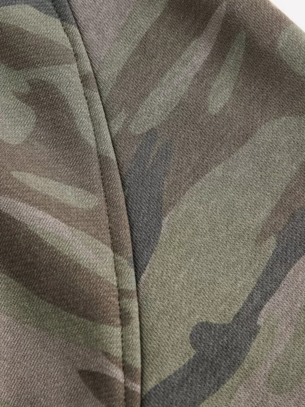 Men's Camouflage Print Zip-Up Hoodie - Image 4