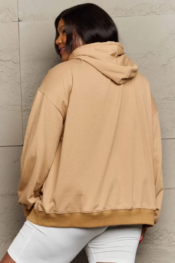 Full Size Long Sleeve Dropped Shoulder Hoodie - Image 31