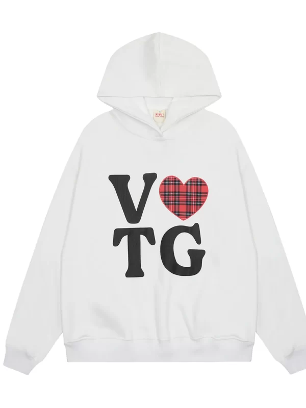 Men's Letter Graphic Long Sleeve Hoodie - Image 9