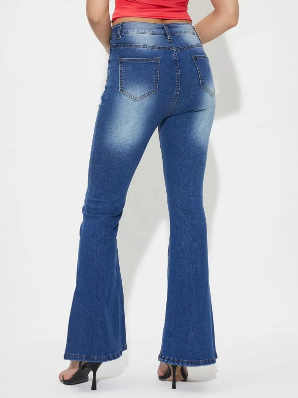 Mid-Rise Waist Bootcut Jeans - Image 5