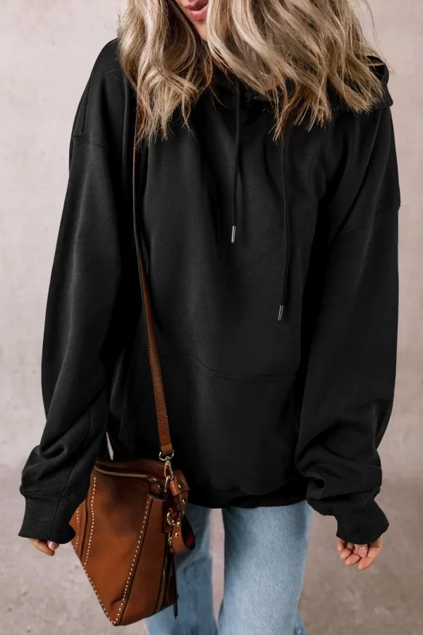 Drawstring Pocketed Long Sleeve Hoodie - Image 12