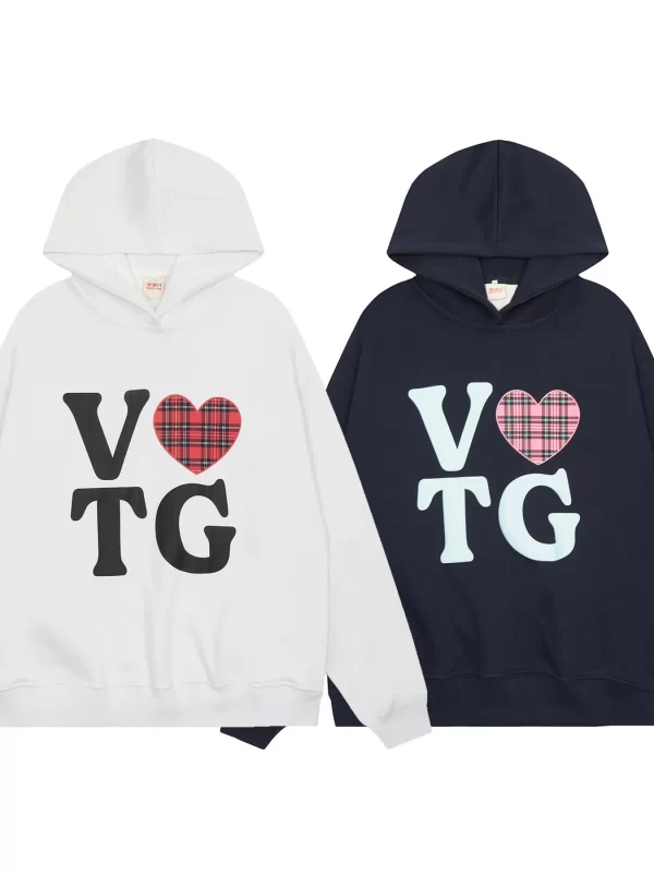 Men's Letter Graphic Long Sleeve Hoodie
