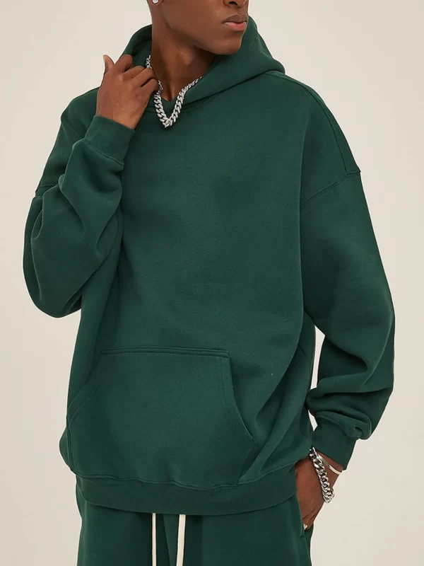 Men's Oversized Pocketed Long Sleeve Hoodie - Image 11