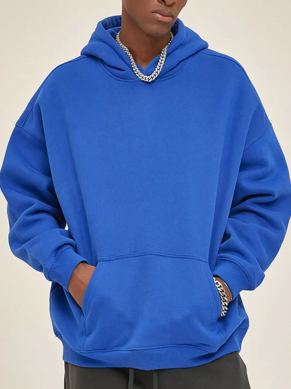 Men's Oversized Pocketed Long Sleeve Hoodie - Image 13