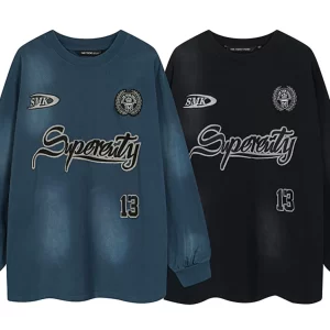 Men's Graphic Oversized Long Sleeve Sweatshirt