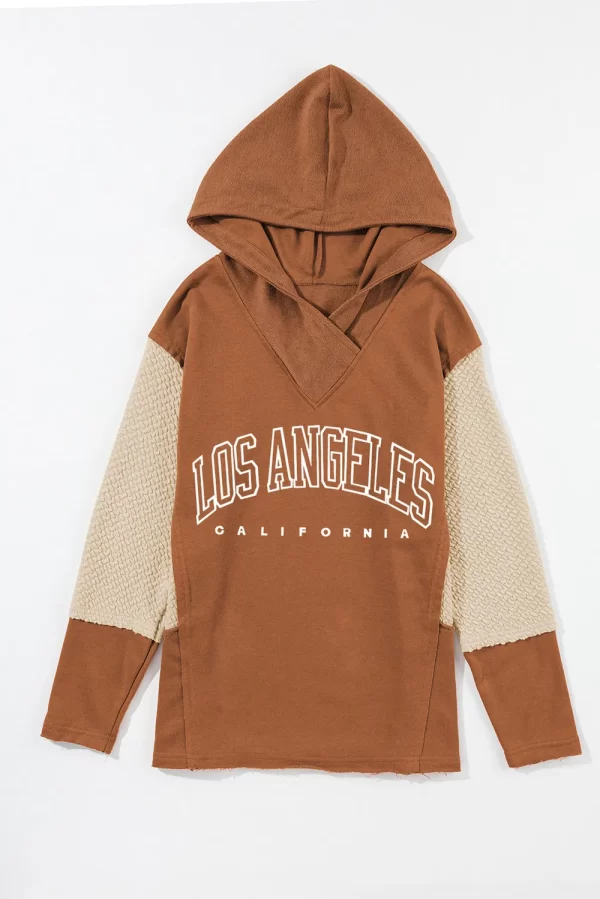 Letter Graphic Long Sleeve Hoodie - Image 2
