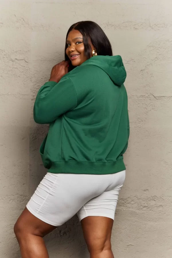Full Size Long Sleeve Dropped Shoulder Hoodie - Image 16