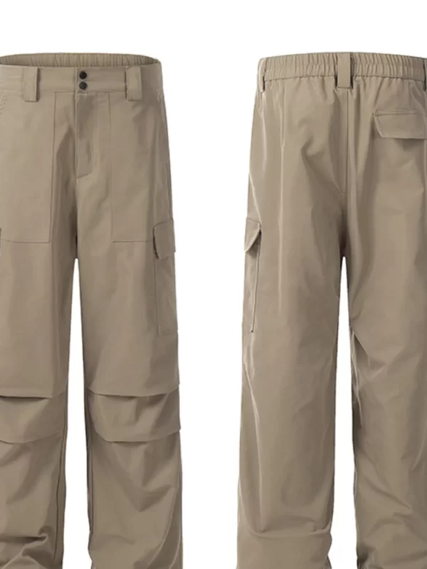 Men's Straight Cargo Pants with Multi Pockets