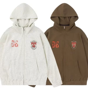 Men's Drop Shoulder Zip-Up Hoodie