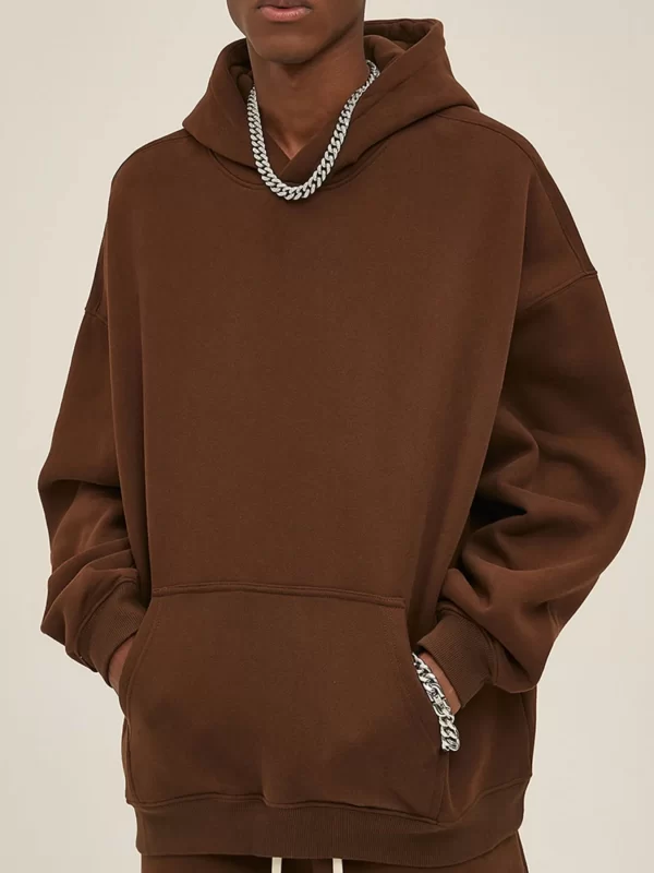 Men's Oversized Pocketed Long Sleeve Hoodie - Image 12