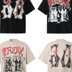 Men's Round Neck Short Sleeve Graphic T-Shirt