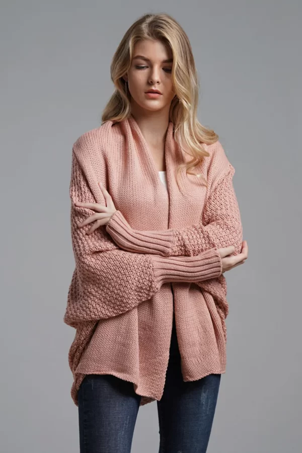Open Front Batwing Sleeve Cardigan - Image 14