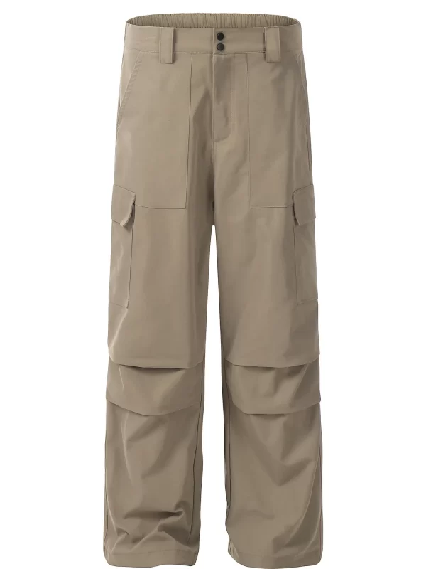 Men's Straight Cargo Pants with Multi Pockets - Image 8