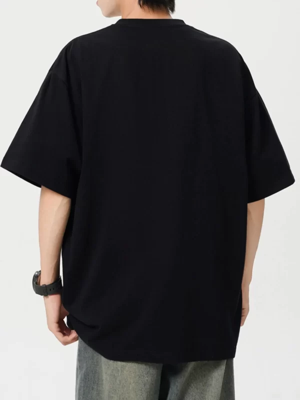 Men's Plus Size Oversized Crew Neck Short Sleeve T-Shirt - Image 5