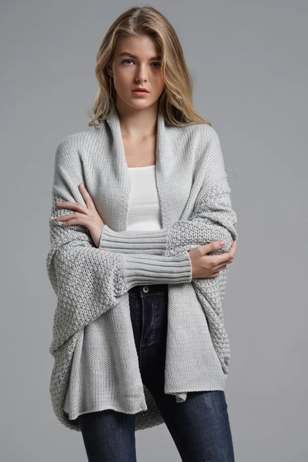 Open Front Batwing Sleeve Cardigan - Image 28