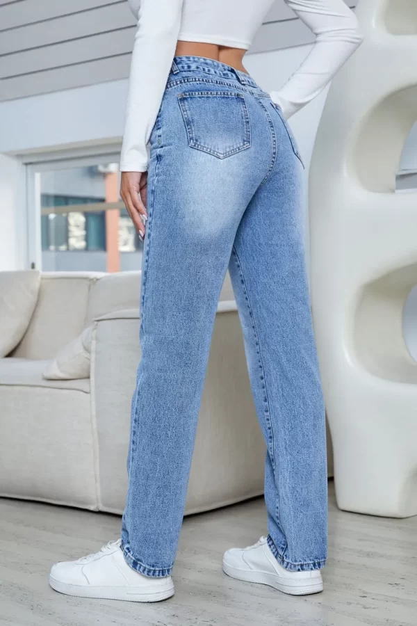 Straight Jeans with Pockets - Image 4