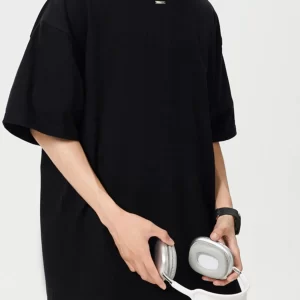 Men's Plus Size Oversized Crew Neck Short Sleeve T-Shirt
