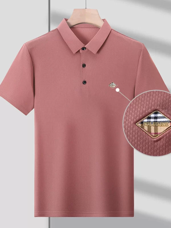 Men's Plus Size Short Sleeve Breathable Polo - Image 4