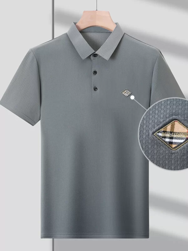 Men's Plus Size Short Sleeve Breathable Polo - Image 5