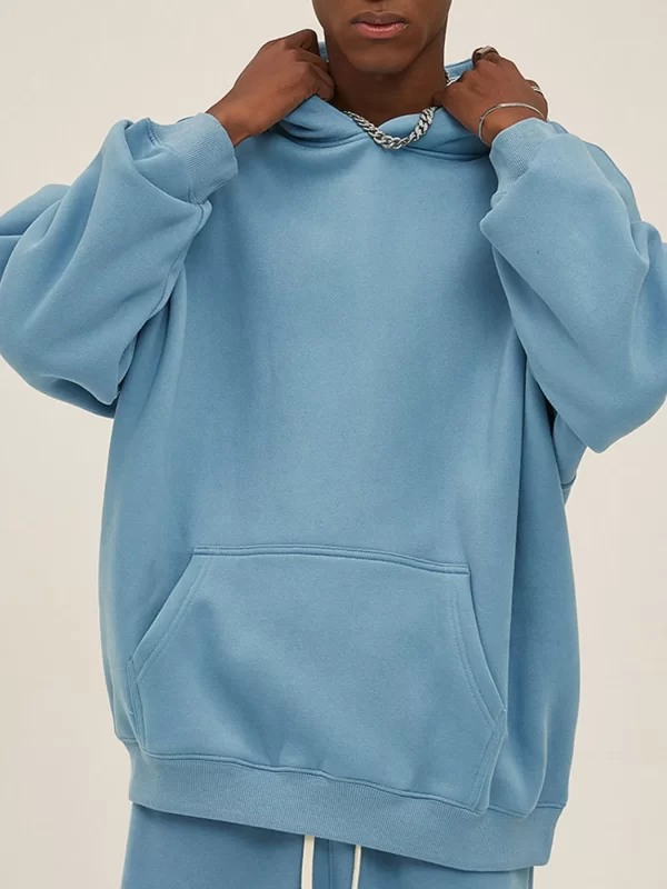 Men's Oversized Pocketed Long Sleeve Hoodie - Image 5
