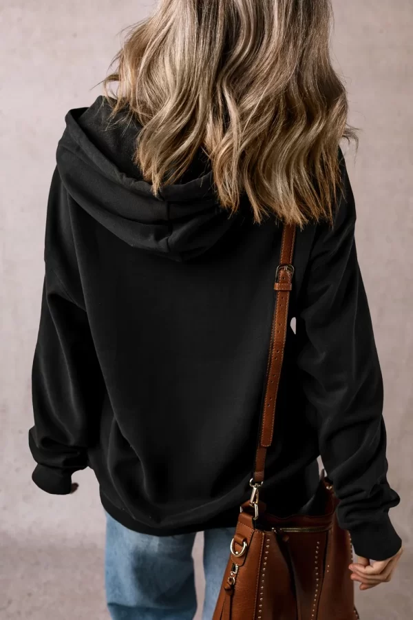 Drawstring Pocketed Long Sleeve Hoodie - Image 10