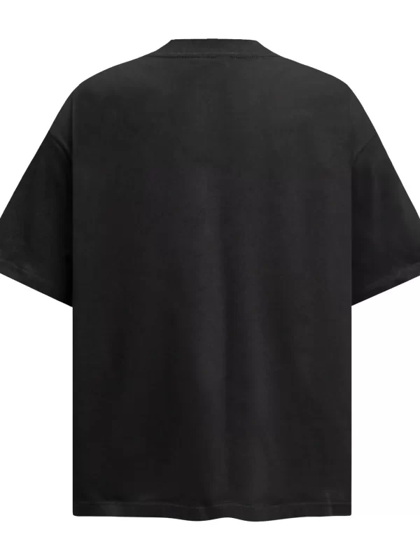 Men's Flower Pearl Detail Oversized Short Sleeve T-Shirt - Image 6