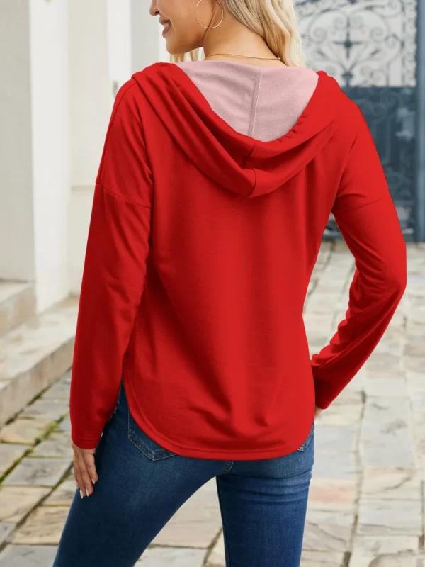 FAM-FAM I LOVE YOU Drawstring Long Sleeve Hoodie - Image 3