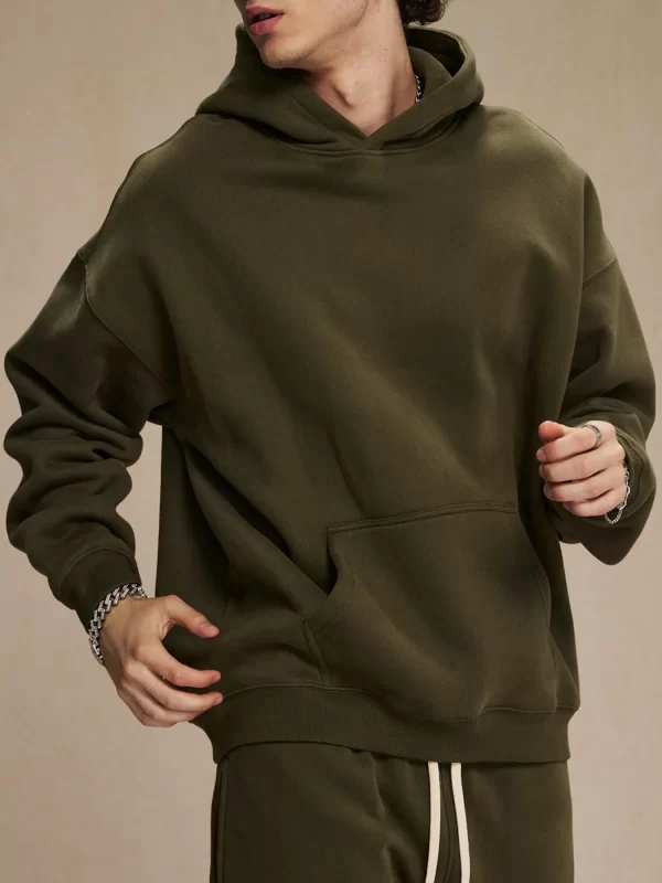 Men's Oversized Pocketed Long Sleeve Hoodie - Image 15