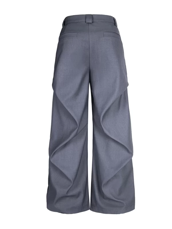 Men's Wide Leg High Waist Pants - Image 22