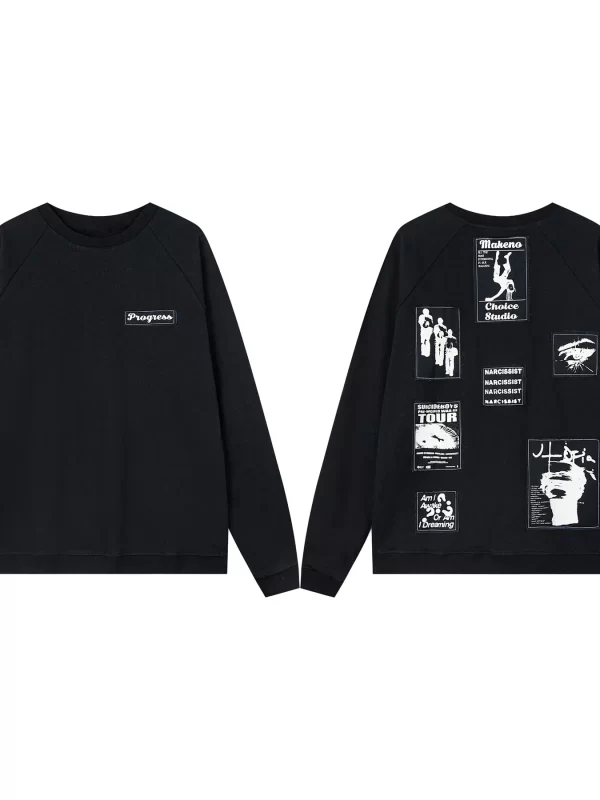 Men's Loose Fit Round Neck Sweatshirt