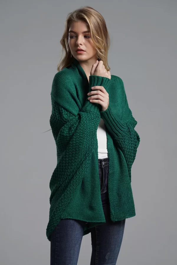 Open Front Batwing Sleeve Cardigan - Image 11