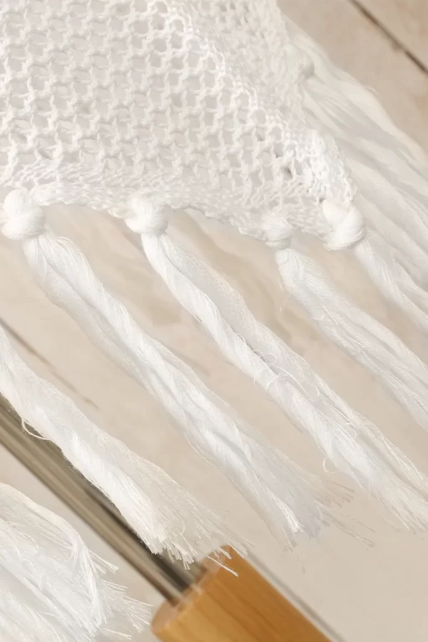 Tassel Openwork Spaghetti Strap Cover Up Dress - Image 3