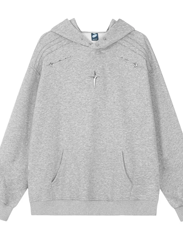 Men's Cross Star Kangaroo Pocket Hoodie - Image 6