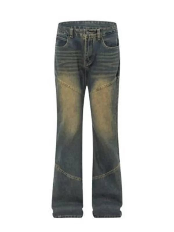 Men's Full Size Vintage Wash Bootcut Denim Jeans Plus Size - Image 10