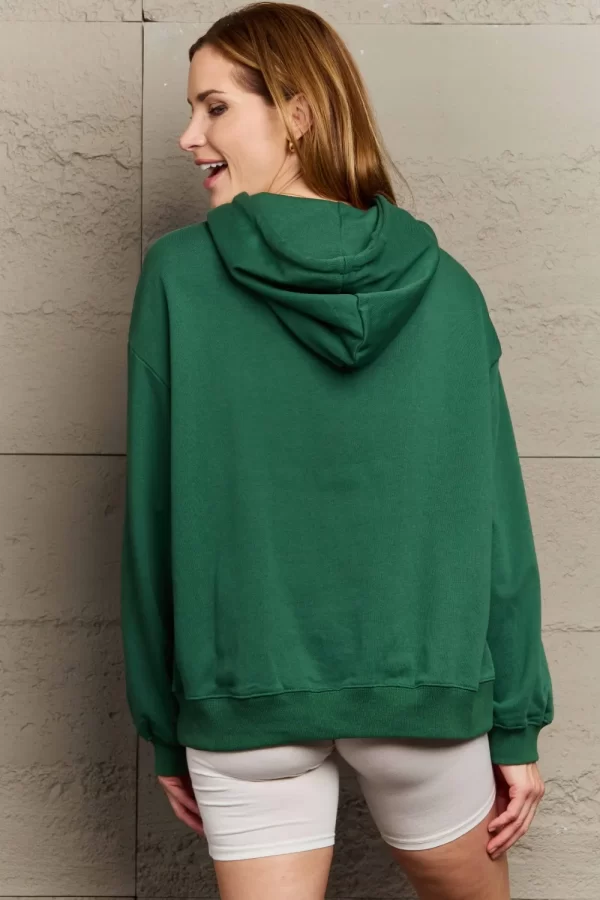 Full Size Long Sleeve Dropped Shoulder Hoodie - Image 21
