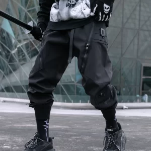 Men's Cargo Joggers with Zip Pockets