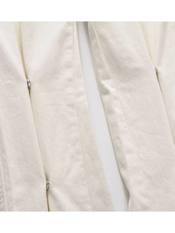 Men's Slim Straight Jeans with Snap Detail - Image 10