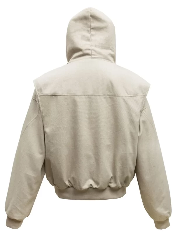 Men's Sherpa Lined Hooded Bomber Jacket - Image 8