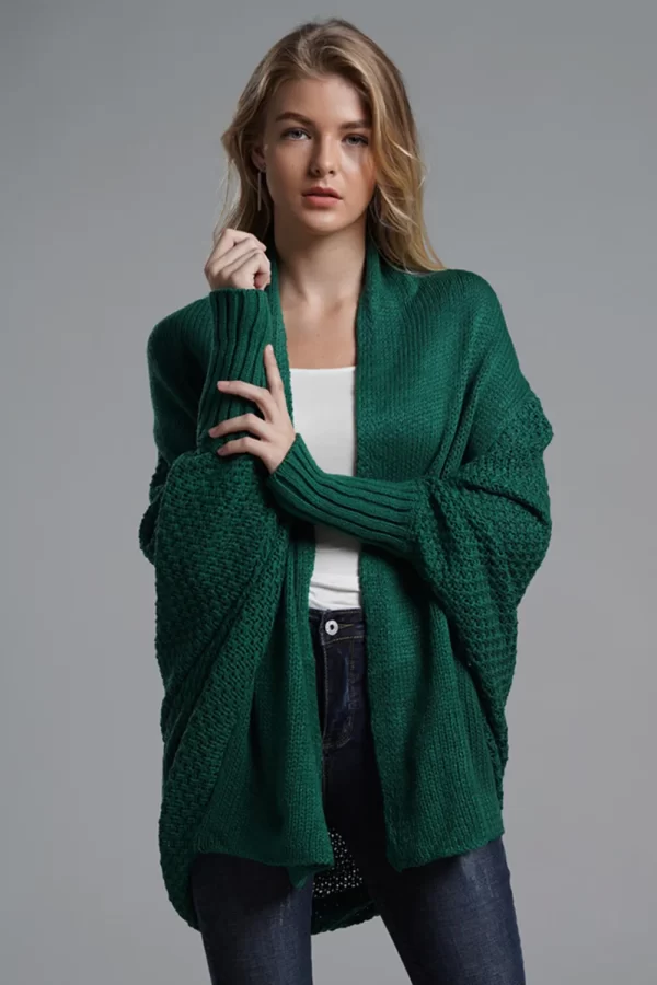 Open Front Batwing Sleeve Cardigan - Image 12