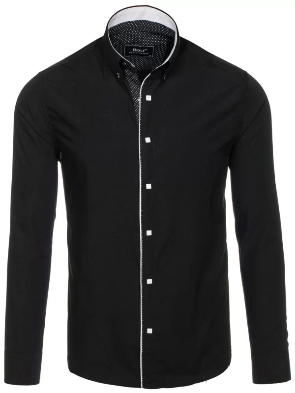 Men's Button-Down Slim Fit Shirt - Image 2