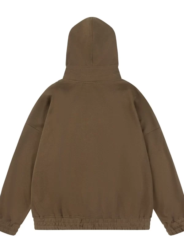 Men's Drop Shoulder Zip-Up Hoodie - Image 11