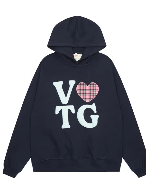 Men's Letter Graphic Long Sleeve Hoodie - Image 11